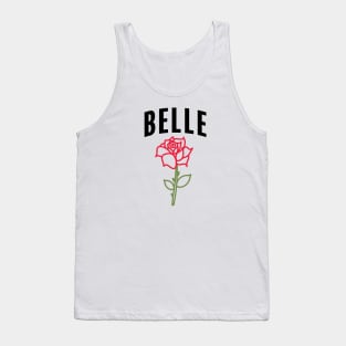 Belle with Simple Rose Tank Top